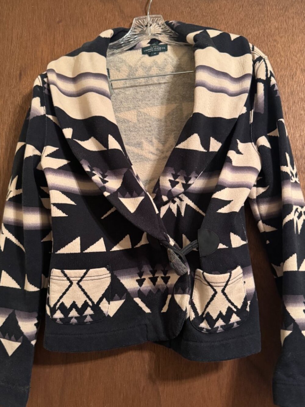 Ralph Lauren Jeans Co Women's Jacket Southwest/Aztec Print Western‎ Toggle M